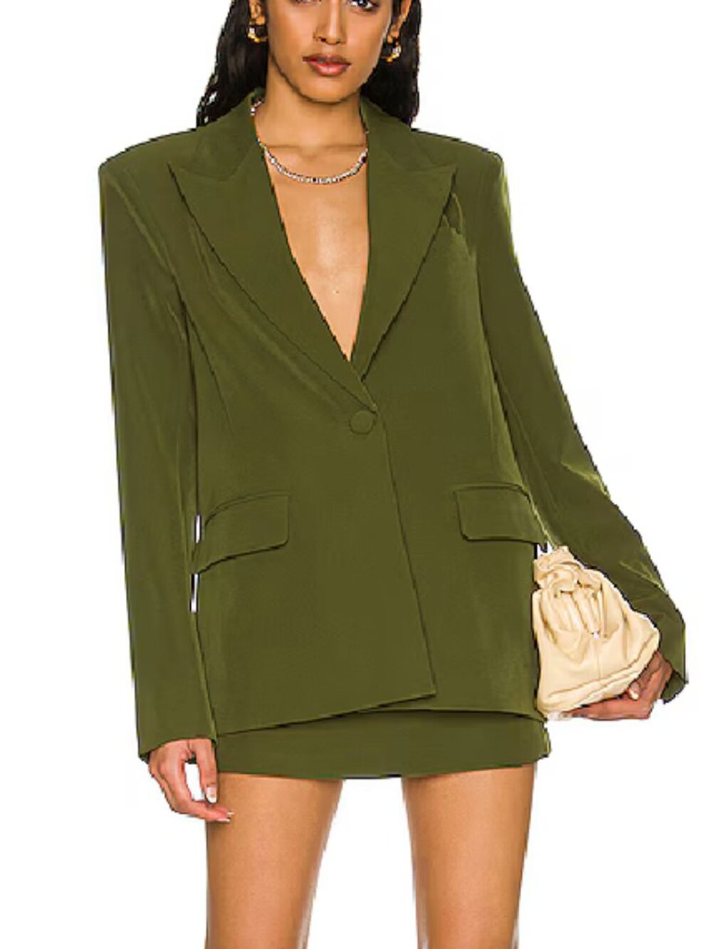 Camila Coelho Olive Green Blazer